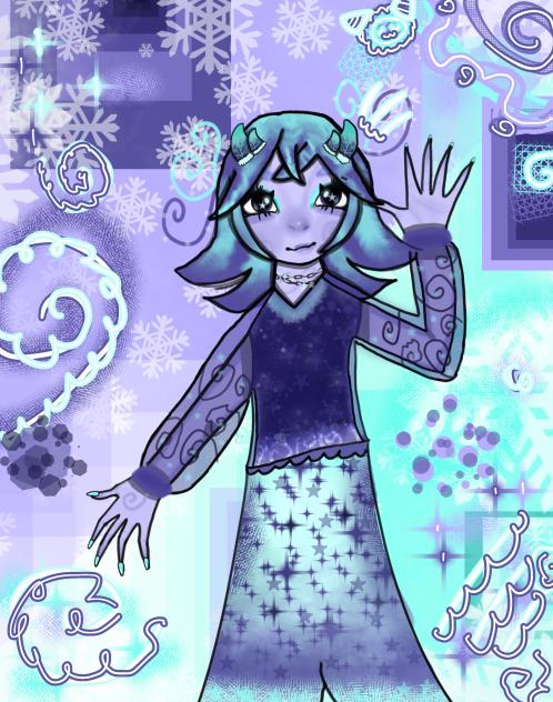 she's a yeti! 🦋💎💜🫐🪼❄️