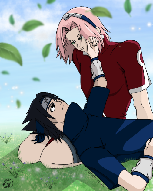 Sakura and Sasuke date