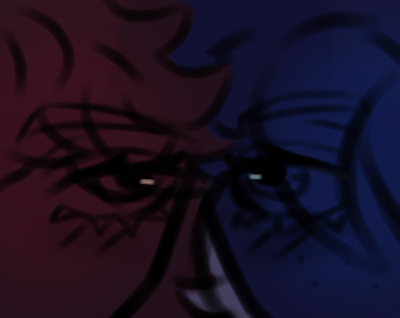 red and blue - ibisPaint