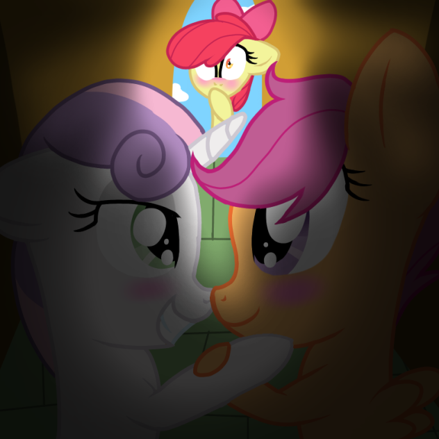 SweetiexScoot gets caught (speedpaint)