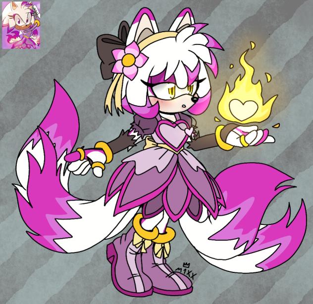 Editing a wip of my OC, Ghosty Hedgefox