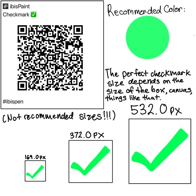 Checkmark brush pattern - ibisPaint