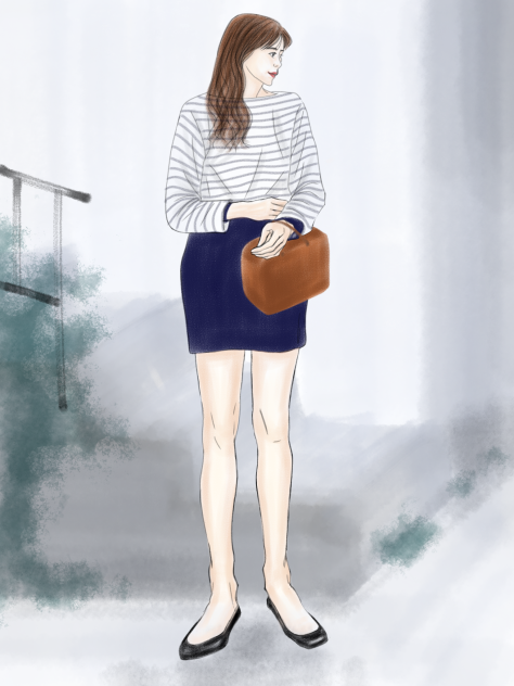 ミニスカートコーデ