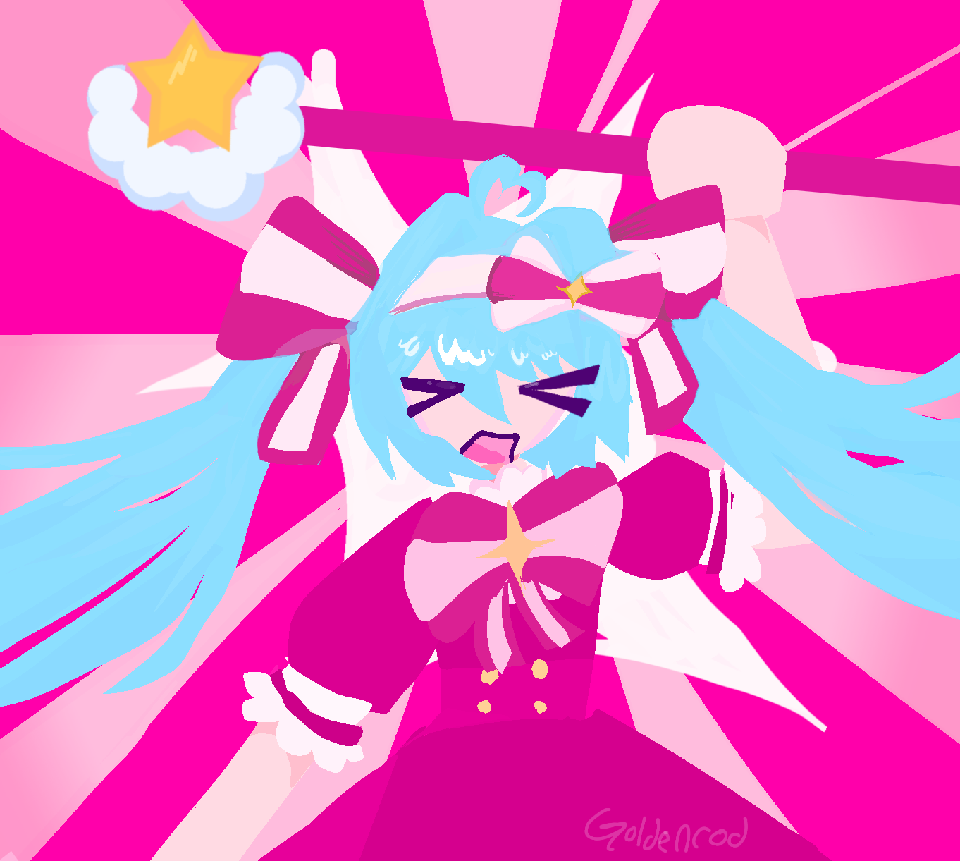 Retry now miku (fanart) no Line art - ibisPaint