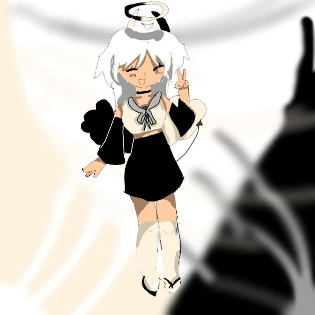 Demon angel girl