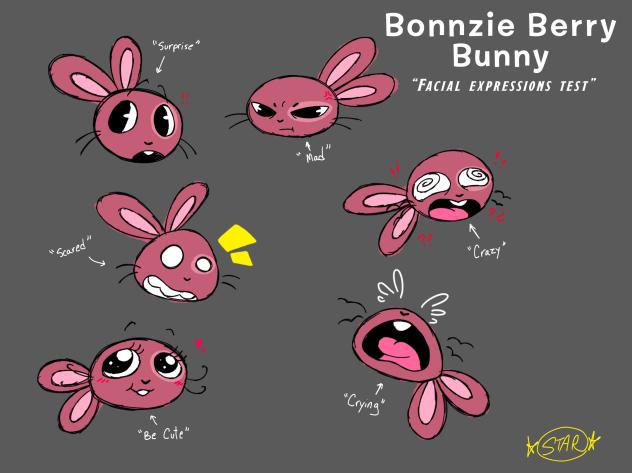 Bonnzie-Berry Facial Expressions