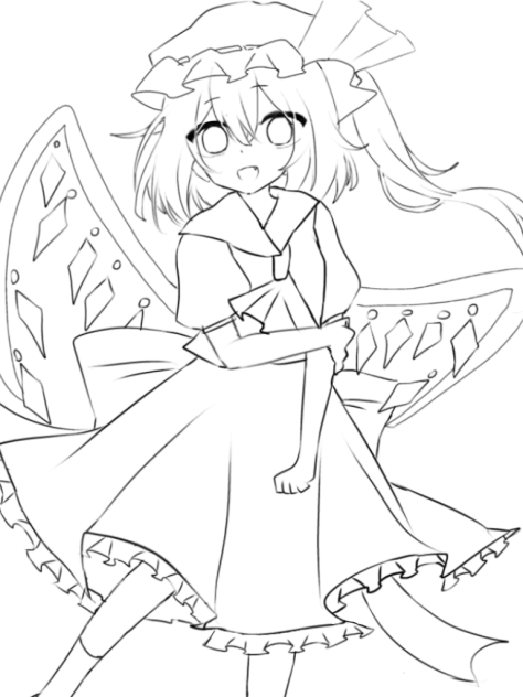 フランちゃん（線画）