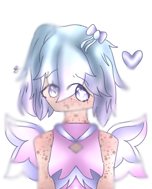 Cute Girl with 1 Ponytail