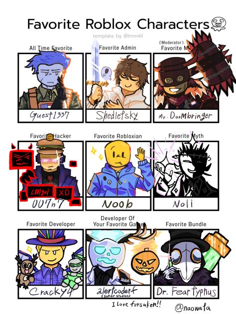 favorite roblox characters!