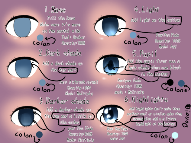 How I shade eyes - ibisPaint