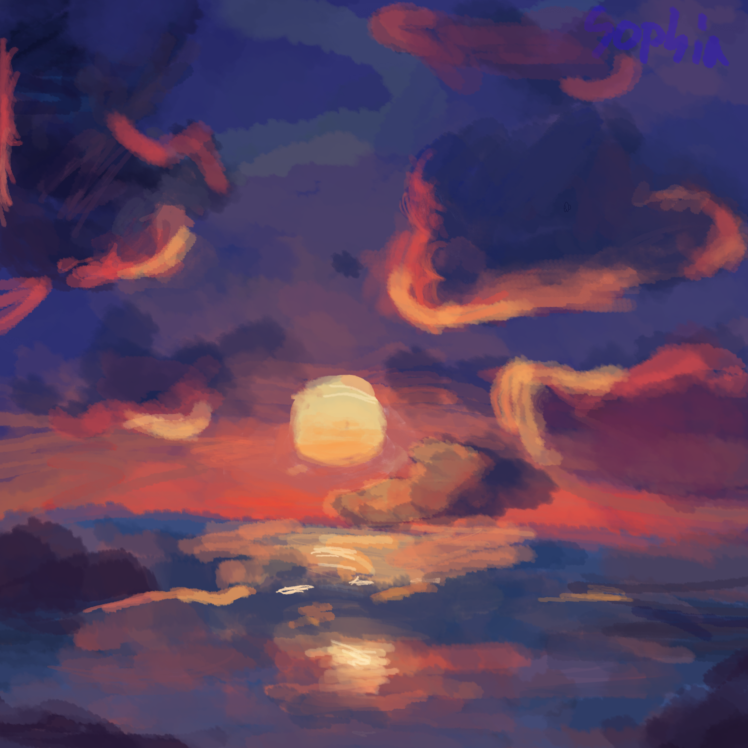 sunset - ibisPaint