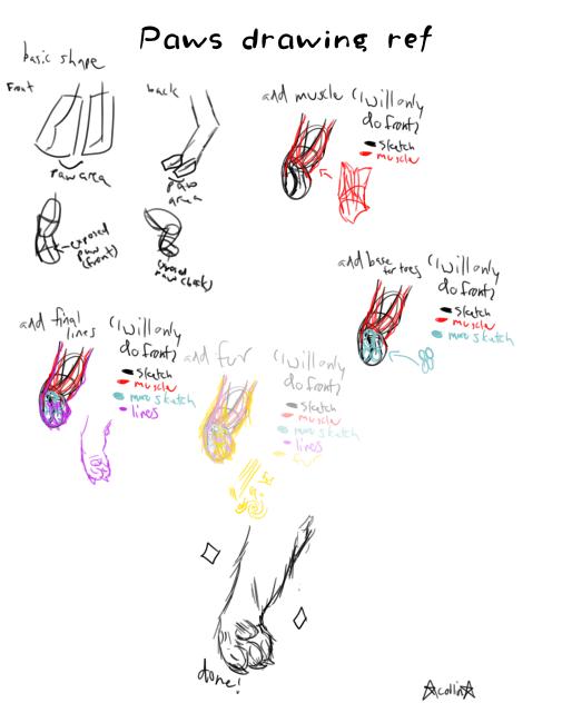 How to draw paws - ibisPaint