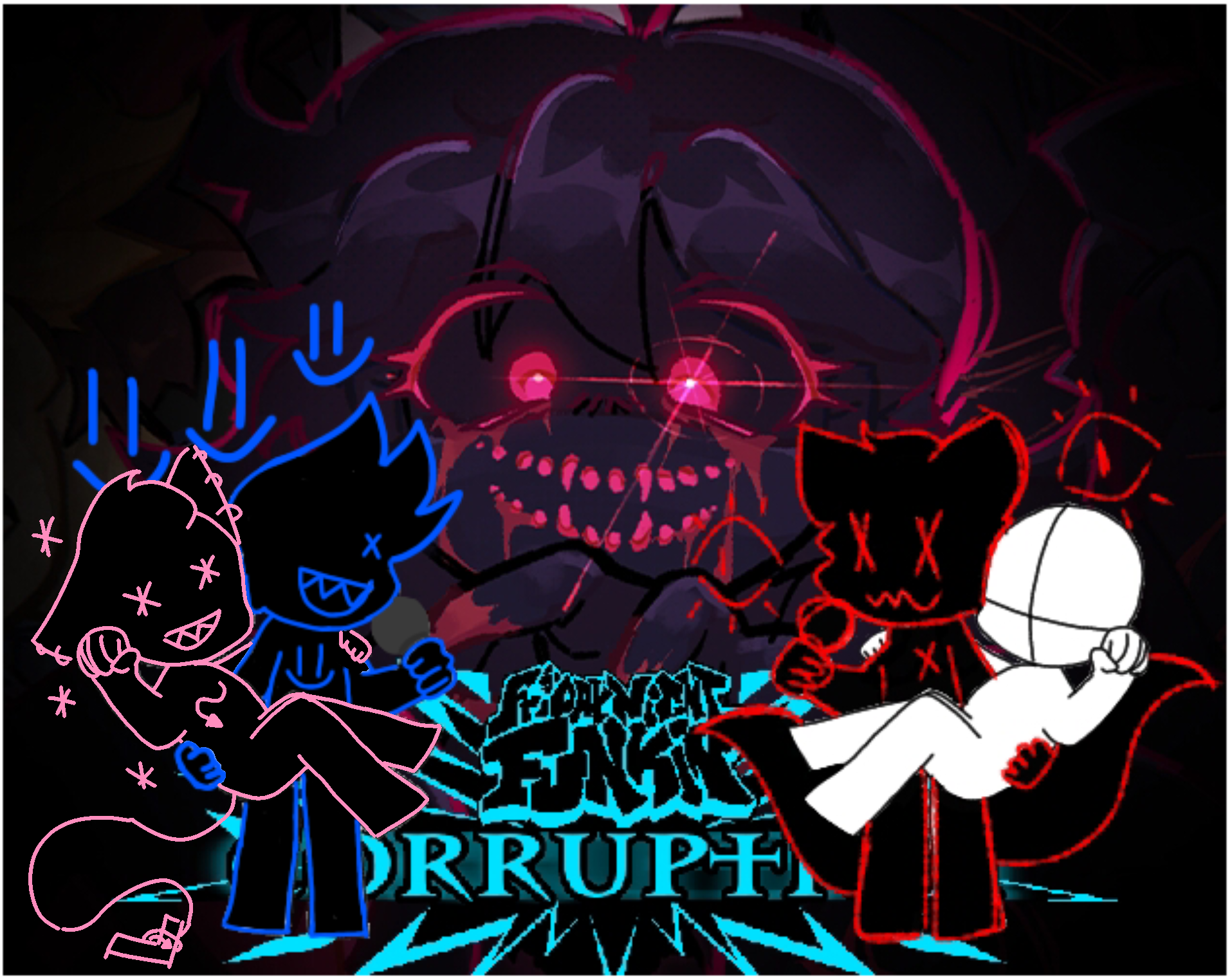 Friday night funkin corruption - ibisPaint
