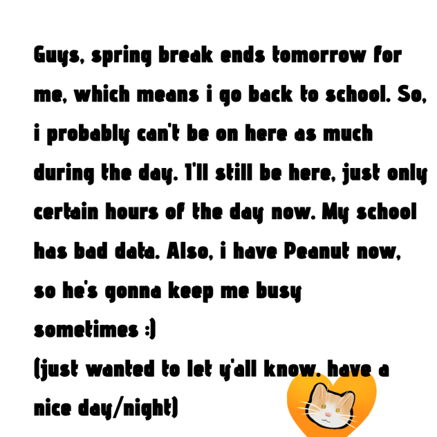 Just a small announcement