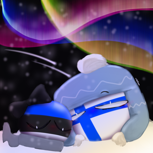countryballs suomi ja viro!