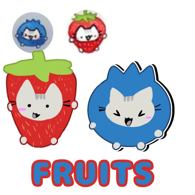 blueberry and strawberry cats