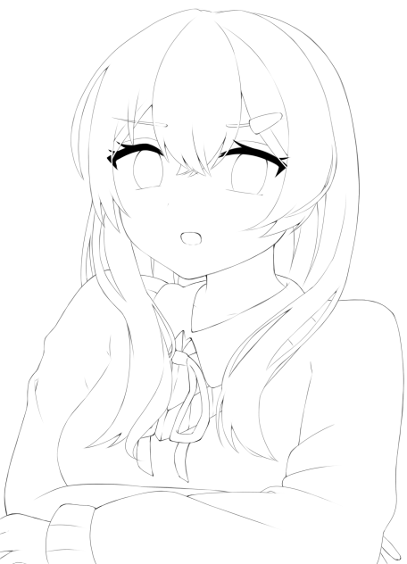 もう…！線画