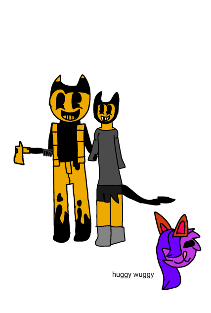 chibi sammy x chibi stylized bendy