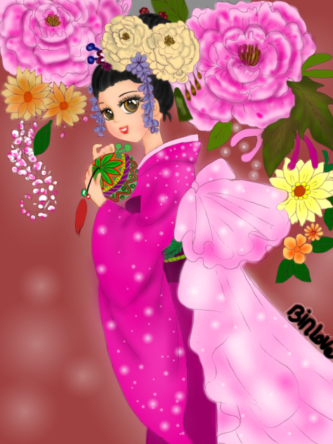 Drawing manga - Cover art