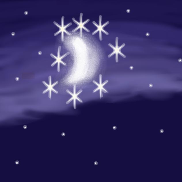 the moon and the stars