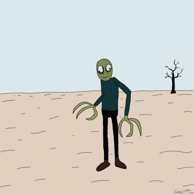 Poorly drawn Salad fingers