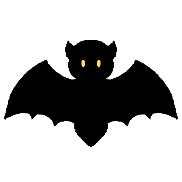 bat silhouette  (pixel)