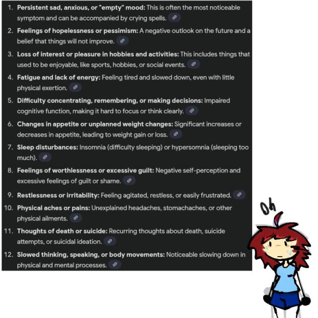 i might have depression