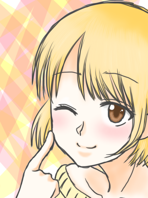 こういう髪型好きなんです。