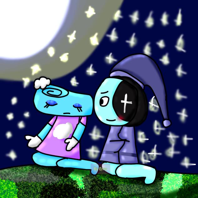 astro and shally (my oc)