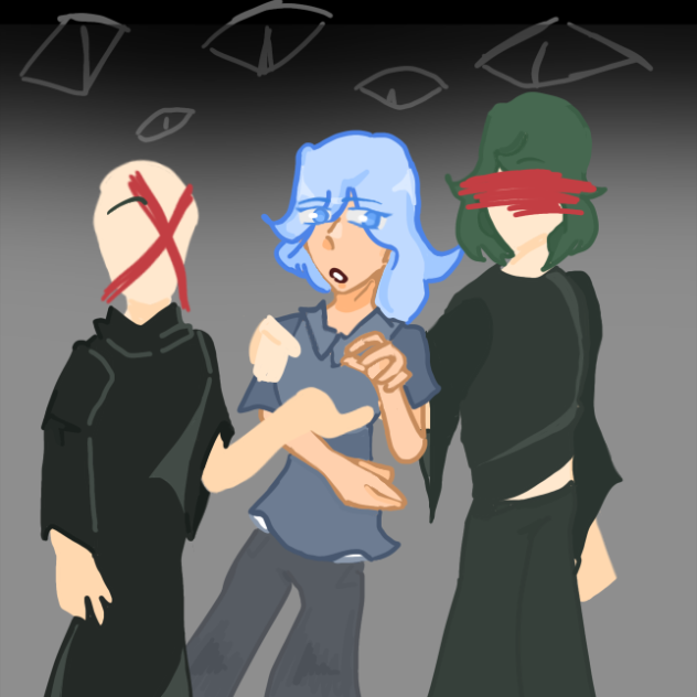 Inside the closet door fanart(check desc