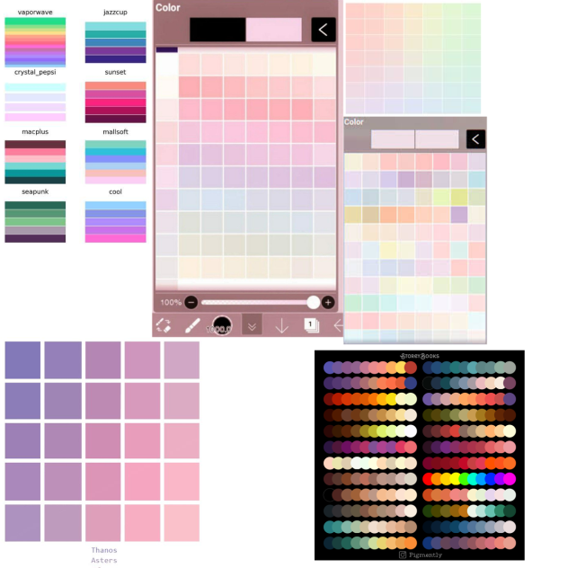 Colour pallets