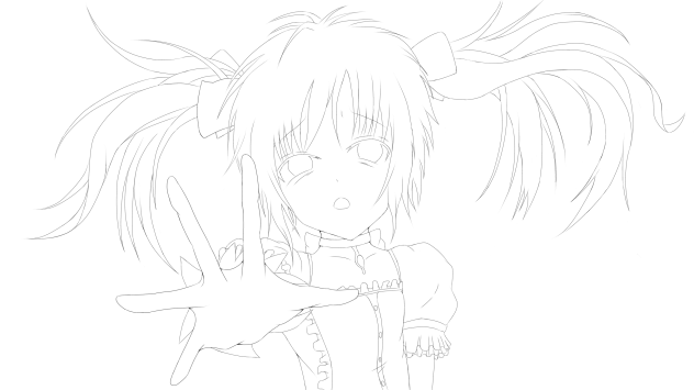鹿目まどか （線画）