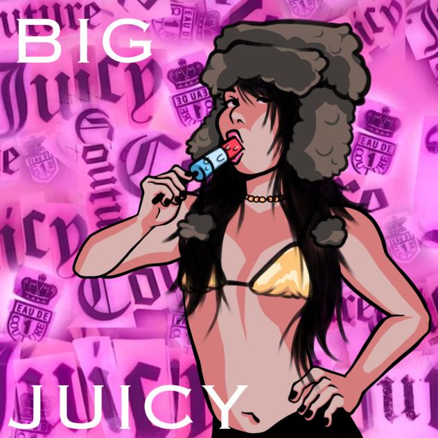 Big juicy album cover re draw