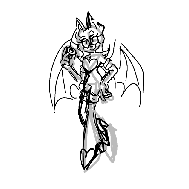 rouge the bat wip - ibisPaint