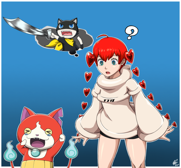 Jibanyan-Mona confusion