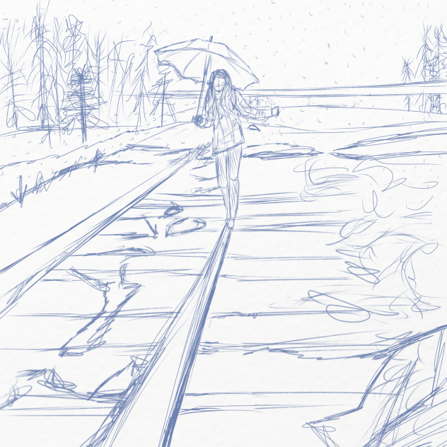Wip (sketch for watercolor)