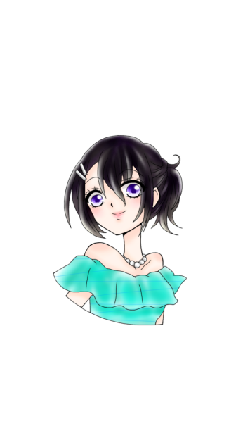 線画 塗ってみた