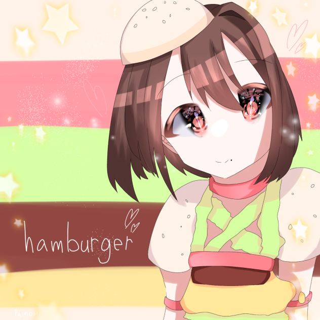 🍔ハンバーガー🍔　食べ物擬人化シリーズ②