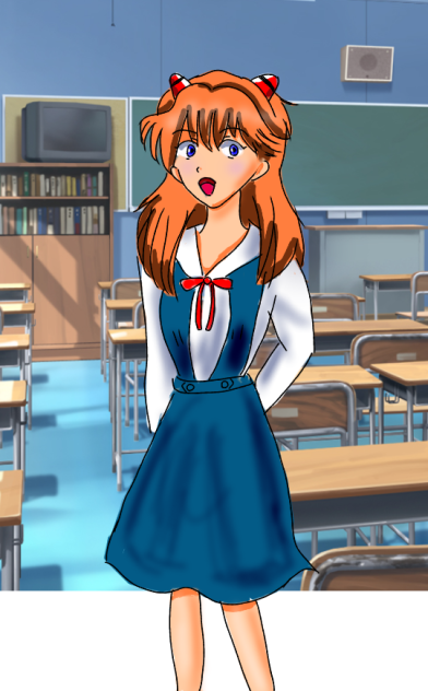 素人です😆エヴァンゲリヲン　アスカ💗