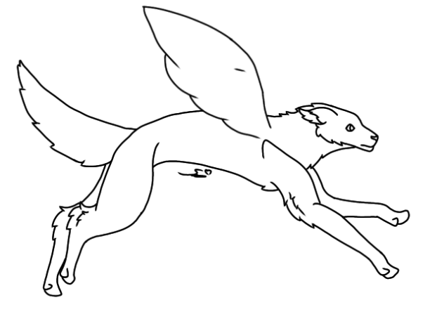 Galaxy Wolf Run Animation