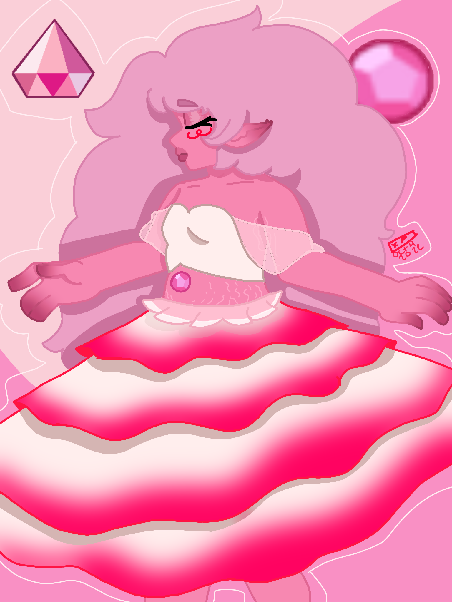 Rose quartz - redesign - ibisPaint