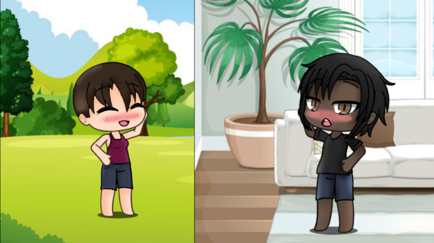 Me and him talking - ibisPaint