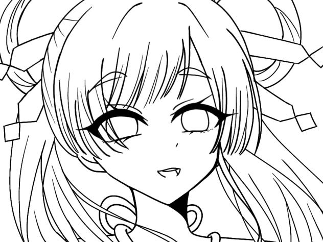 月見ヤチヨ　線画