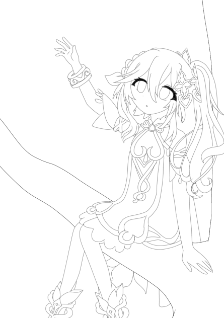 ナヒーダ　線画