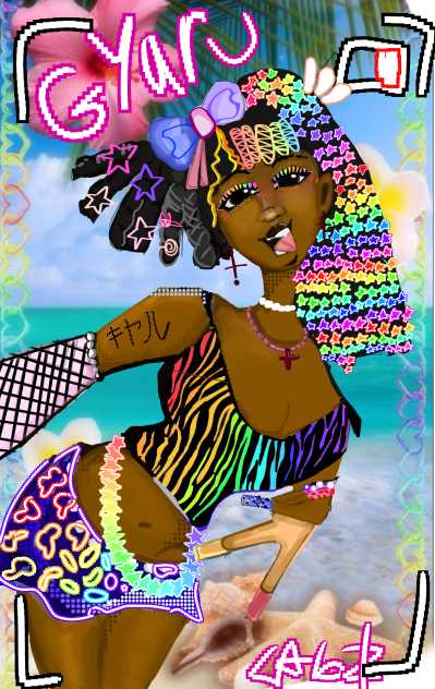 Gyaru outfit❤️🧡💛💚💙💜💖🌈🌈🏳️‍🌈