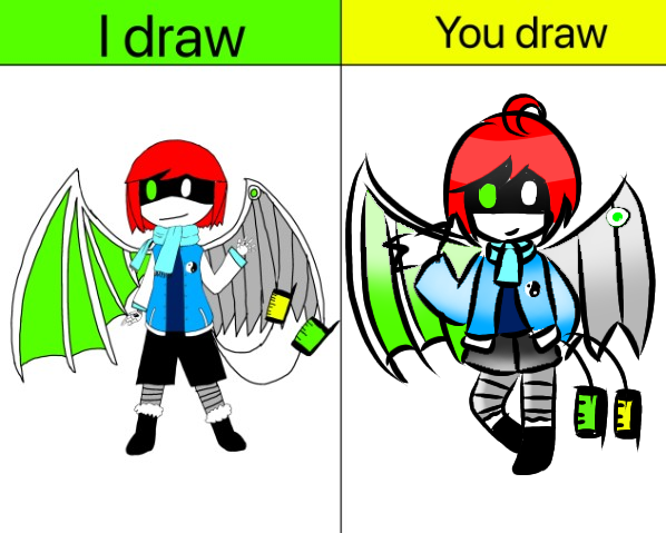 I draw and 岩峅華菜 draw cute 🩷💚