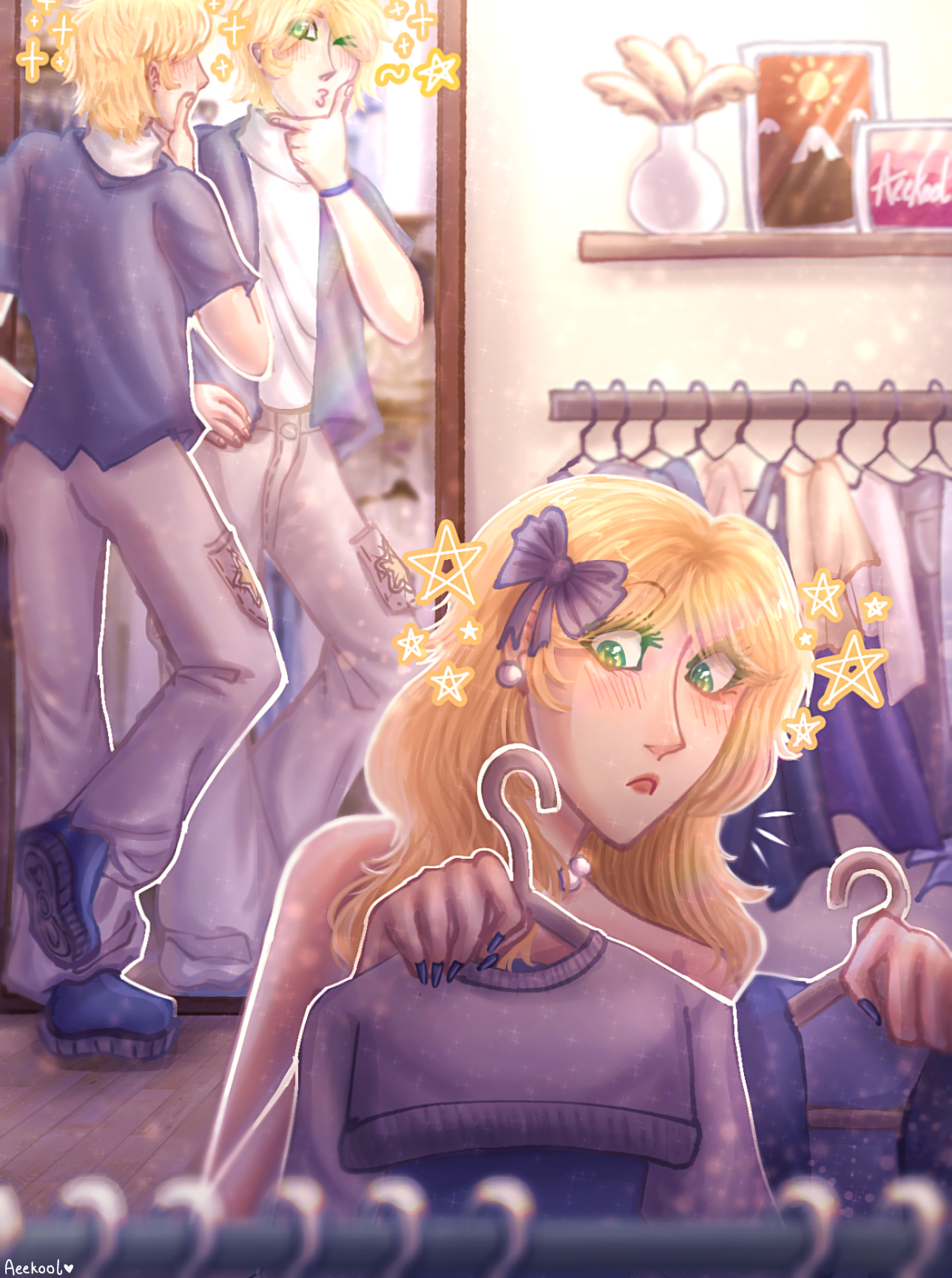 The Twins Go Shopping~☆ - ibisPaint