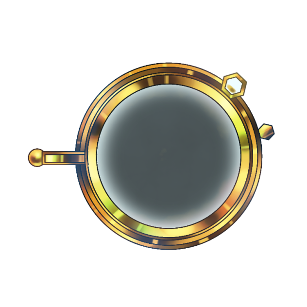 サイバー眼鏡(画面オフ)　pince-nez glasses