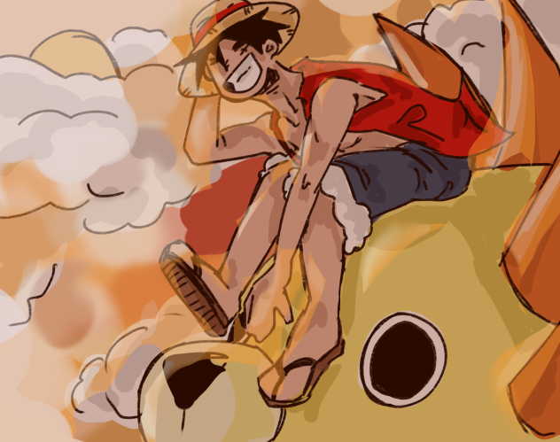 Luffy on the sunny