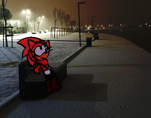 Amy in a place she shouldn't be in